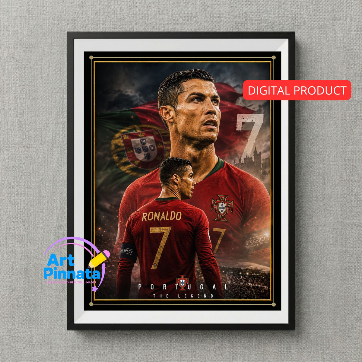 Cristiano Ronaldo / Wall Art / PNG