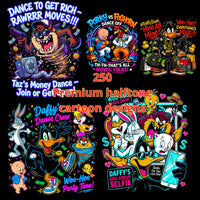 250 premium halftone cartoon designs