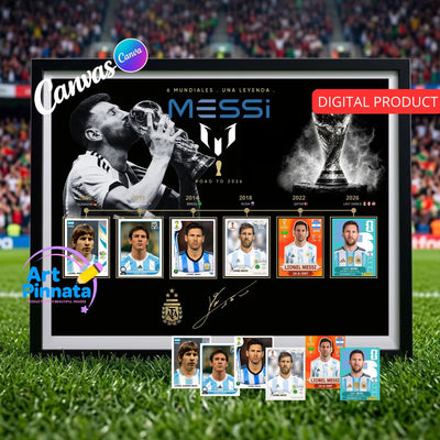 Lionel Messi Template World Cup 2026 (Canvas & Png)