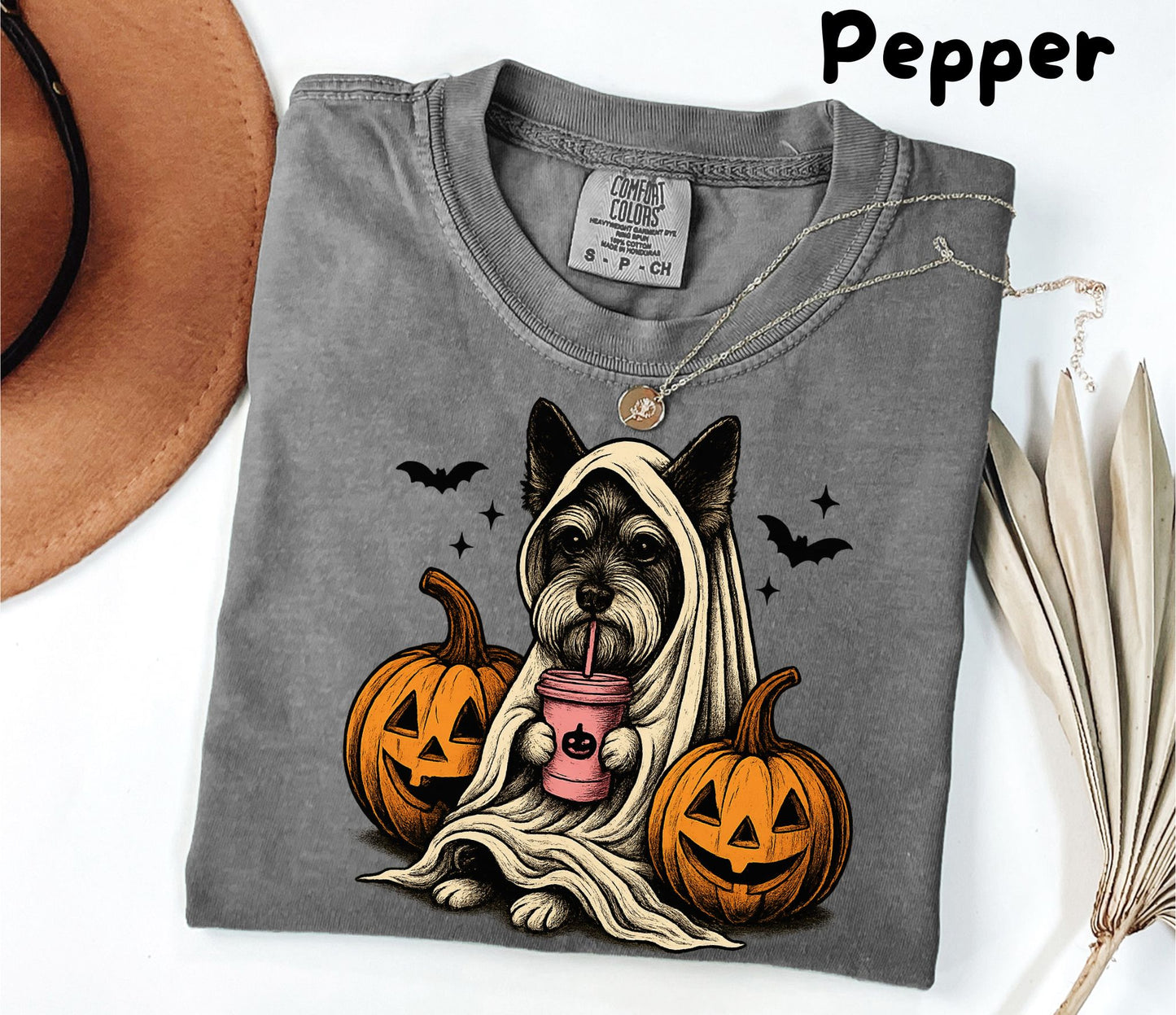 Halloween Shirt| Miniature Schnauzer Ghost T-Shirt| Retro Halloween Shirts| Spooky Season| Miniature Schnauzer Halloween Shirt| Pumpkin Fall Shirt