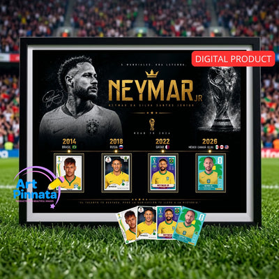 Neymar Jr Template World Cup 2026 (Canvas & Png)