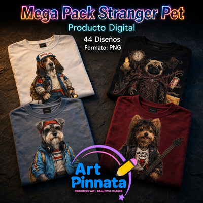 Mega Pack Stranger Pet - 44 diseños