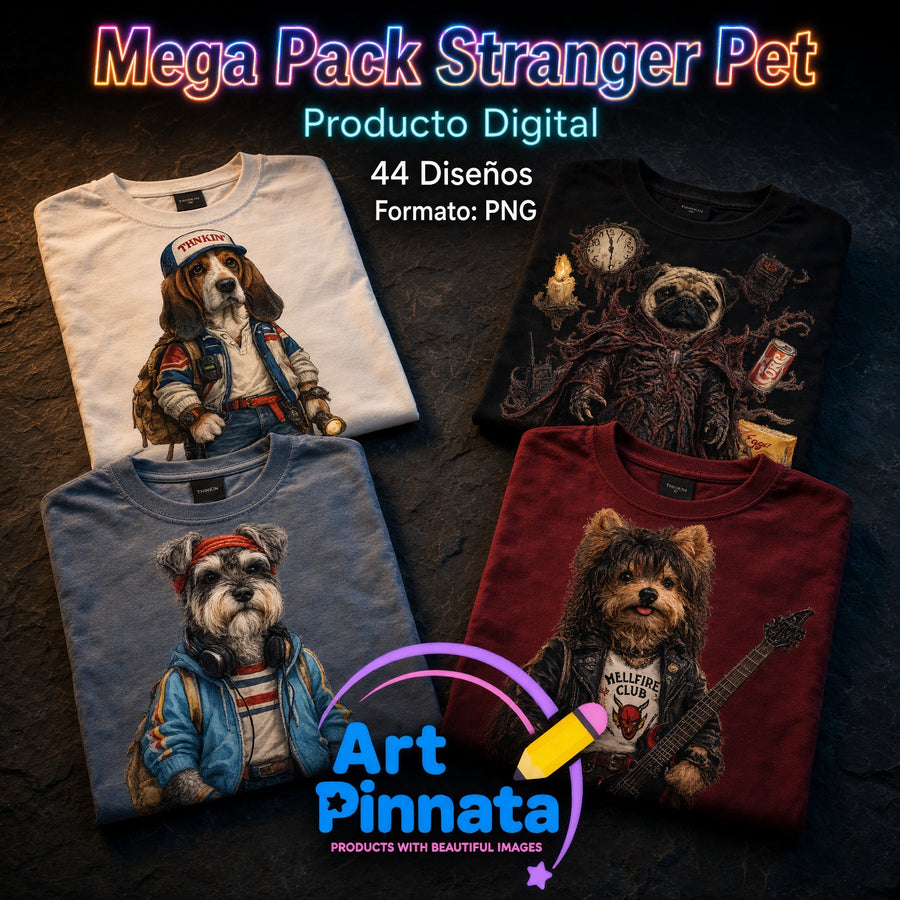 Mega Pack Stranger Pet - 44 diseños