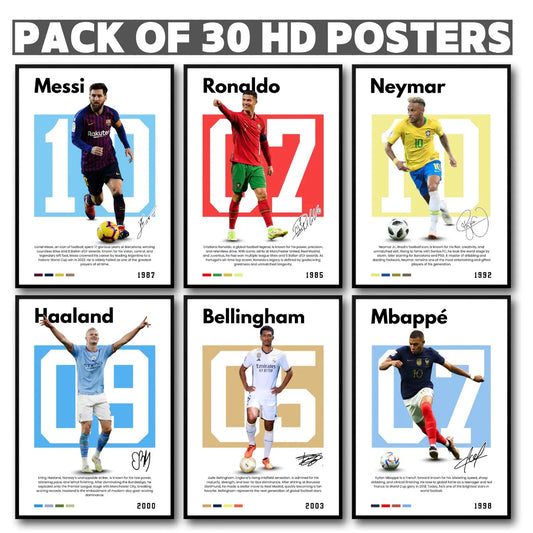 Football Legends Poster Set