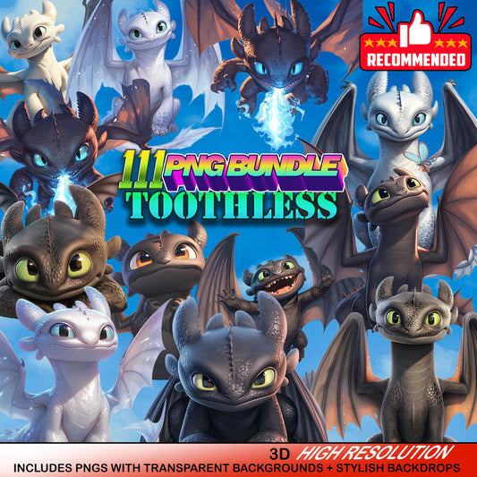 Cute Night Dragon Clipart Bundle |  Magical Dragon Art for Crafts