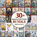Set de 30 Pósteres Pokémon Estilo Japonés