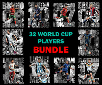 32 Comic Football Soccer Worldcup Player