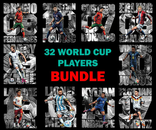 32 Comic Football Soccer Worldcup Player