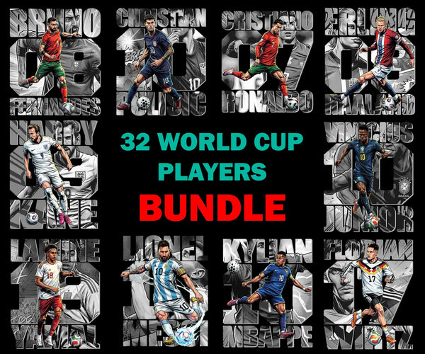 32 Comic Football Soccer Worldcup Player