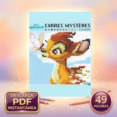 Libros Colorear - Coloriages mysteres - Bambi
