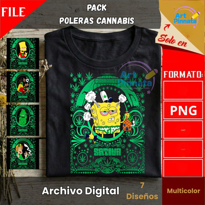 Mega Pack Cannabis - 7 diseños