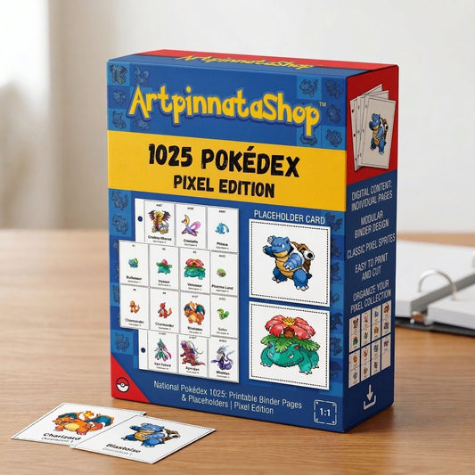 National Pokédex 1025: Printable Binder Pages & Placeholders | Pixel Edition