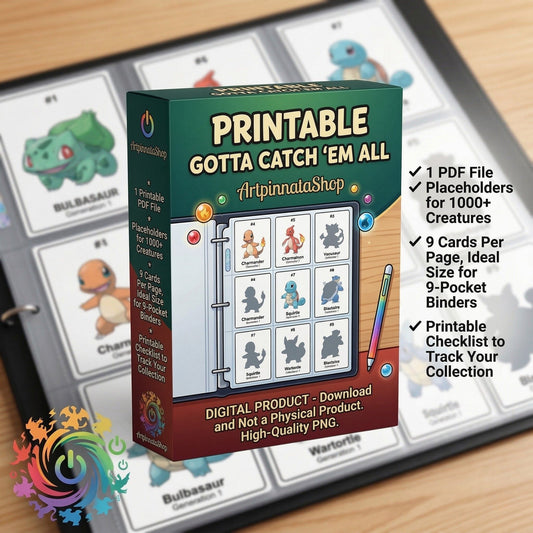 National Pokédex 1025: Printable Binder Pages & Placeholders